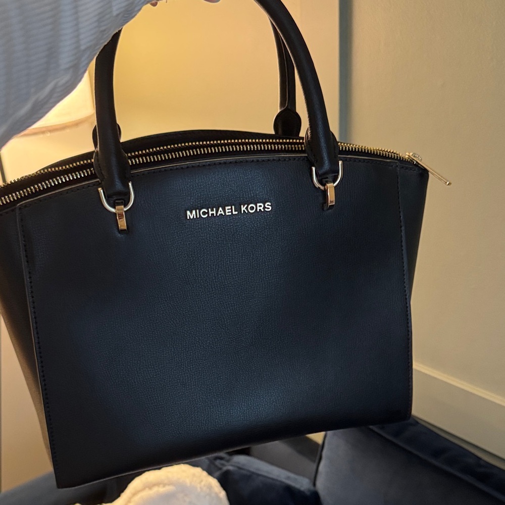 Michael Kors Black Ellis Satchel Bag